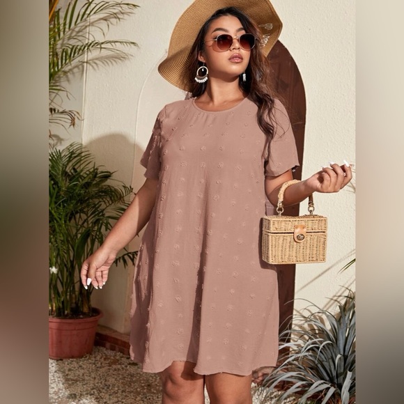 Shein Emery Rose Swiss Dot Tunic Dress 2X *BUNDLE 3 SHEIN ITEMS FOR $20* - Picture 5 of 5